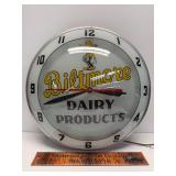 Early Biltmore Dairy double bubble clock