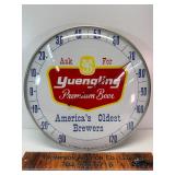 Vintage Yuengling beer bubble glass thermometer