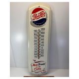 1965 Pepsi cola thermometer tin near mint