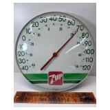 7UP vintage bubble glass thermometer