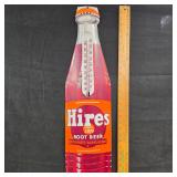 Vintage Metal 29" Hires Root Beer thermometer