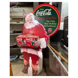 Vintage Coca Cola cardboard standup
