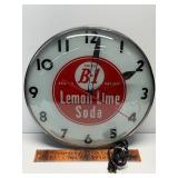 Vintage B-1 soda lighted clock