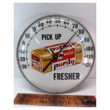 Vintage Purity bread bubble glass thermometer