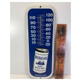 Railroad mills tin thermometer
