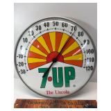 7UP vintage bubble glass thermometer