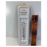 Silver dust flour porcelain thermometer