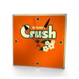 Vintage orange crush clock by Essex