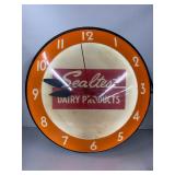 Antique neon Sealtest dairy clock