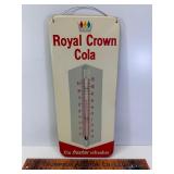 Vintage Royal Crown cola tin thermometer