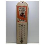 15" wood Hearth & Stone coffee thermometer