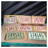 8 NC Motorcycle Tags