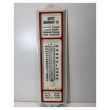 13" metal battery, machinery Co. thermometer