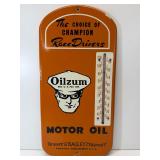15" Vintage Oilzum motor oil thermometer