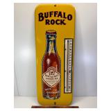 26" Early Buffalo Rock tin thermometer