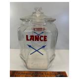 Large original lance jar great condition