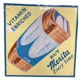 45"x45" vintage Merita bread metal sign