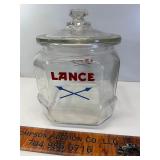 Small original lance jar great condition