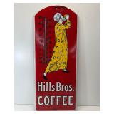 Antique Hills Bros. Coffee porcelain thermometer