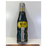 Antique tin diecut NuGrape thermometer