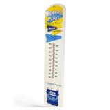 36" Luminall paints ad tin painted thermometer