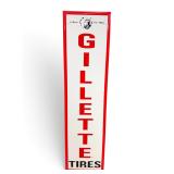 Vintage 5ft embossed Gillette tire sign