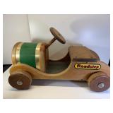 Wood roadster ride-on toy