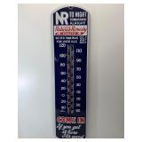Antique Natures Remedy porcelain thermometer 27"