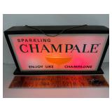 Vintage color, changing, sparkling champale, sign