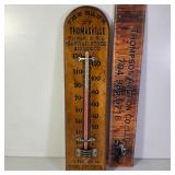 Wooden Bank Of Thomasville NC Thermometer