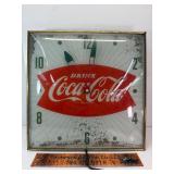 Fishtail coke Pam lighted clock