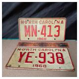 2 1968 NC Tags