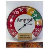 Vintage Amprol feeds Robins, NC thermometer