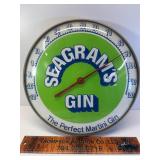 Seagrams Gin vintage bubble glass thermometer