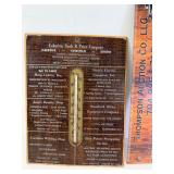Vintage Albemarle NC advertising on cardboard