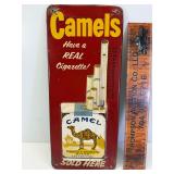 Vintage camel cigarettes tin thermometer