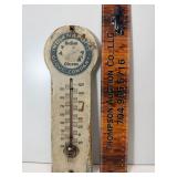 10.5" Indianapolis clove co thermometer wood