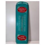 Vintage double cola tin thermometer