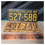 1942 & 1946 NC Tags