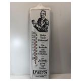 24" porcelain Doans pills thermometer