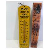 Antique Mize thermometer charlotte NC
