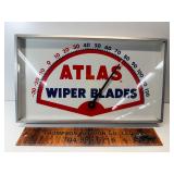 Vintage Atlas wiper blades thermometer glass front