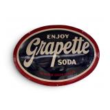 1957 original Grapette tin advertising sign
