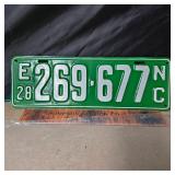 1928 NC Tag