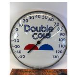 Double cola jumbo dial glass thermometer