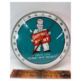 Vintage Gray-Seal paint bubble glass thermometer
