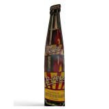 Large embossed tin litho sign "R-Pep" soda bottle.