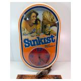 20" vintage Sunkist plastic lighted clock