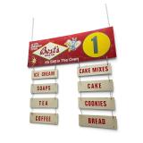 Vintage original Bost bread aisle marker