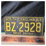 1963 NC Tag